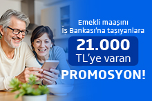 Emekli maaşını İş Bankası’ndan alanlara 21.000 TL’ye varan promosyon fırsatı! Emekli maaşını İş Bankası’ndan alanlara 21.000 TL’ye varan promosyon fırsatı!