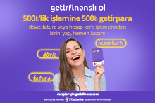₺500 işlemine ₺500 getirpara hediye! ₺500 işlemine ₺500 getirpara hediye!