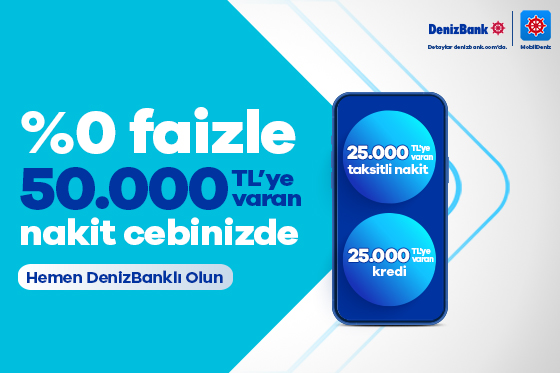 %0 Faizle 50.000 TL’ye Varan Nakit Cebinizde!