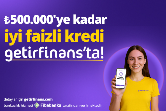 Aylık %3,49-%4,49 arası faiz oranlarında 500.000 TL'ye varan kredi getirfinans'ta! Aylık %3,49-%4,49 arası faiz oranlarında 500.000 TL'ye varan kredi getirfinans'ta!