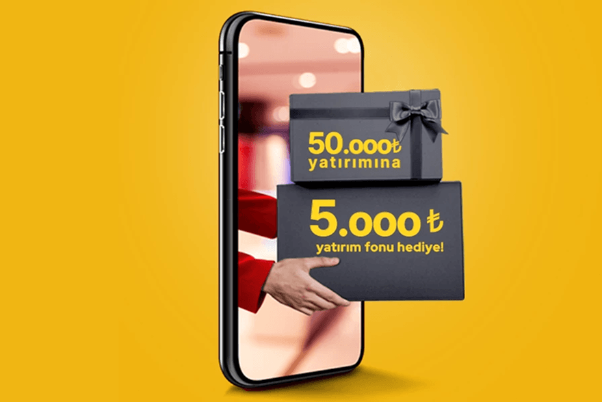 Hemen Odealı olun, 50.000 TL yatırımınıza 5.000 TL’ye varan Hediye Fon fırsatını kaçırmayın!