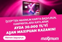 Maximum'dan 30.000 TL’yi Aşan MaxiPuan!